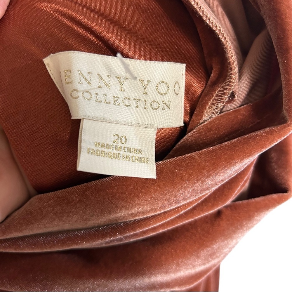 Anthropologie jenny yoo 20 Ryland open back velvet bridesmaid dress maxi long - Picture 5 of 13